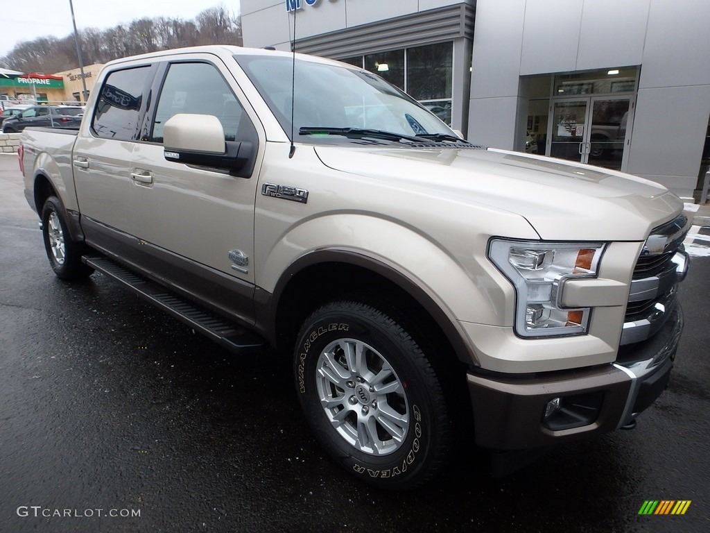 2017 F150 King Ranch SuperCrew 4x4 - White Gold / King Ranch Java photo #8