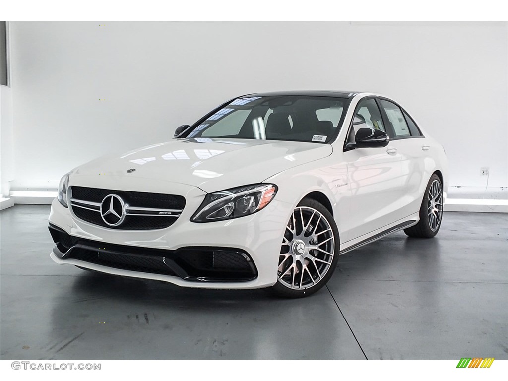 Polar White 2018 Mercedes-Benz C 63 AMG Sedan Exterior Photo #125315523