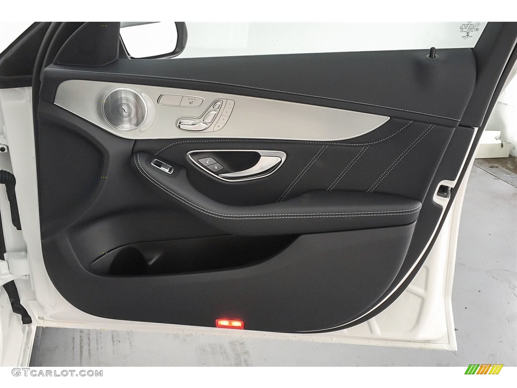 2018 Mercedes-Benz C 63 AMG Sedan Black Door Panel Photo #125315835