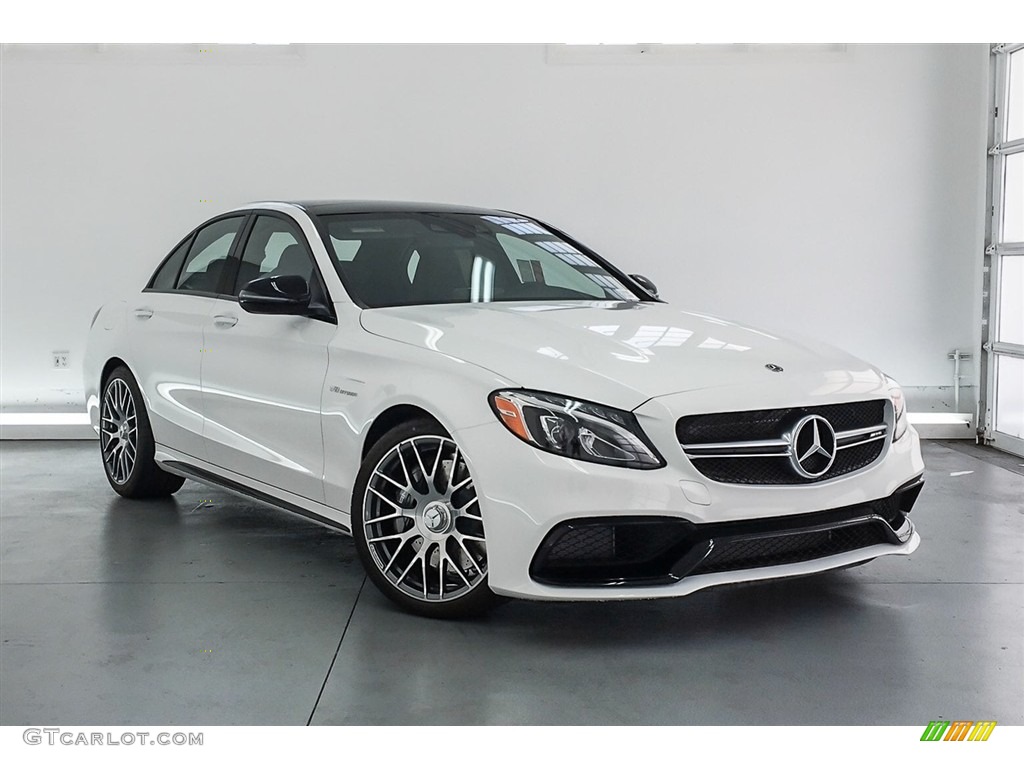 Polar White 2018 Mercedes-Benz C 63 AMG Sedan Exterior Photo #125315910