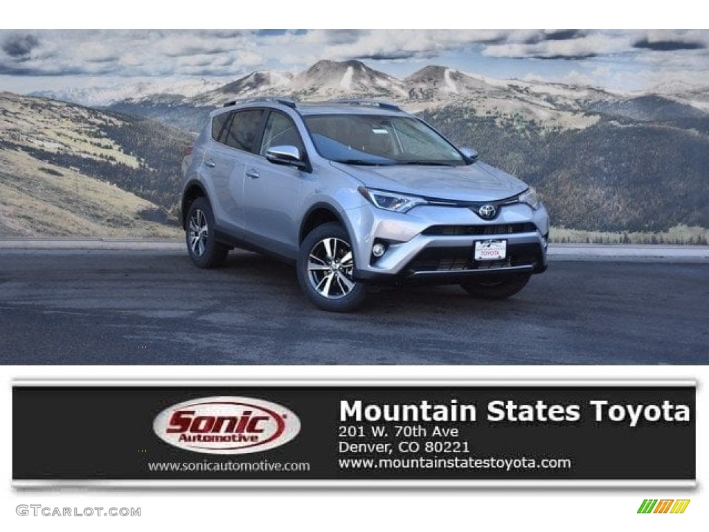 2018 RAV4 XLE AWD - Silver Sky Metallic / Black photo #1