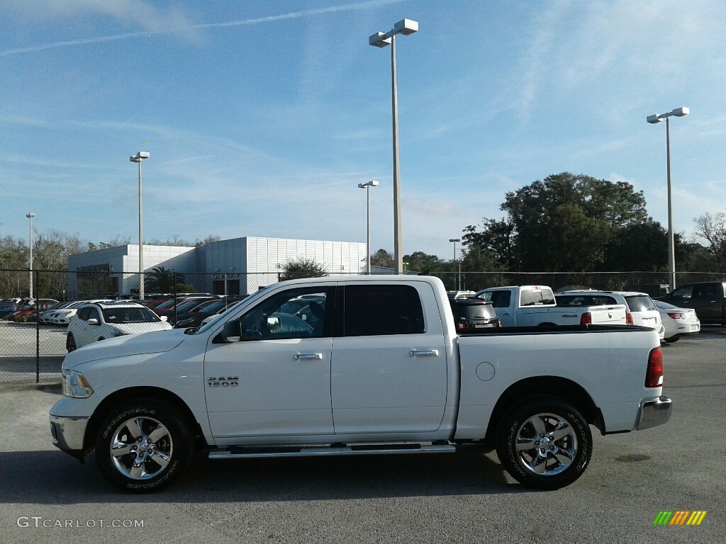 2018 1500 Big Horn Crew Cab - Bright White / Black/Diesel Gray photo #2