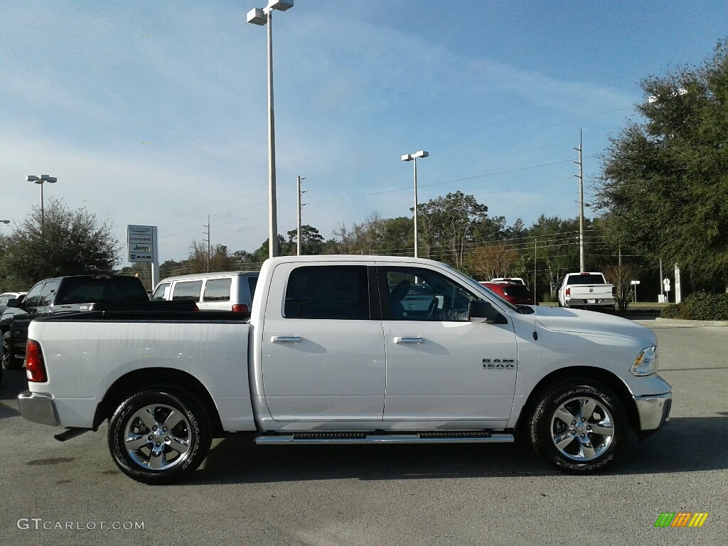 2018 1500 Big Horn Crew Cab - Bright White / Black/Diesel Gray photo #6
