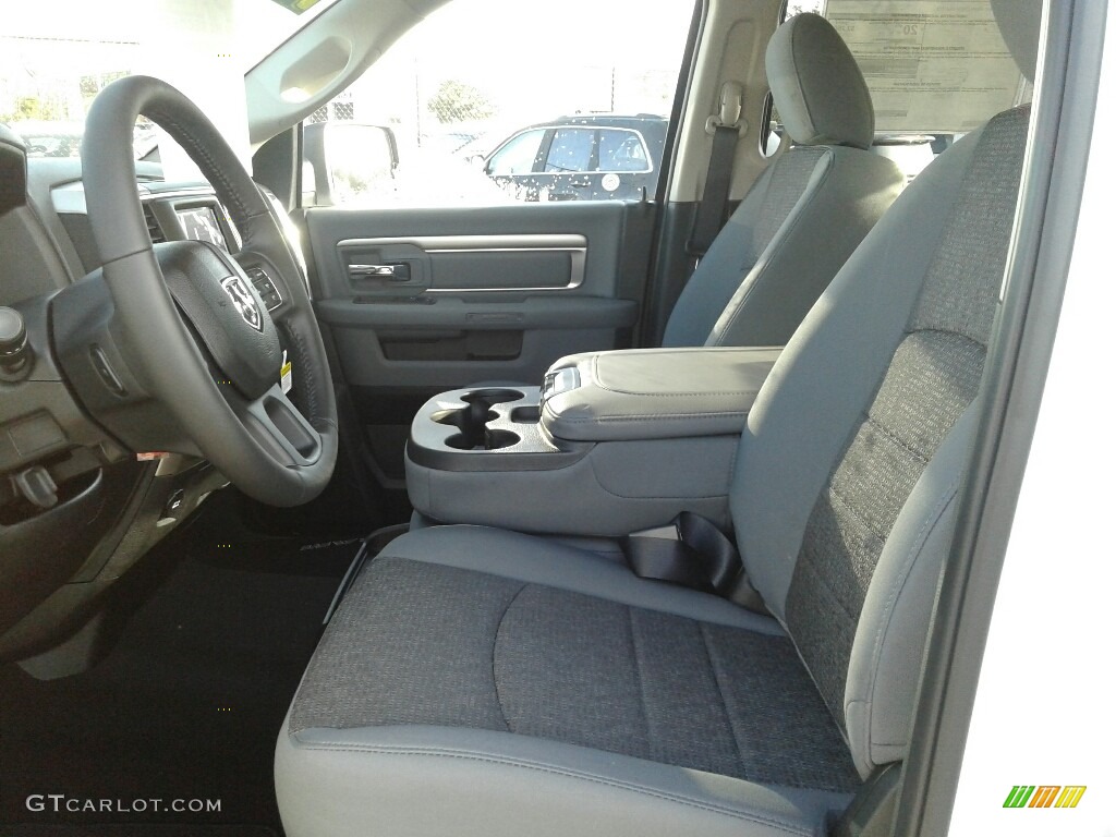 2018 1500 Big Horn Crew Cab - Bright White / Black/Diesel Gray photo #9