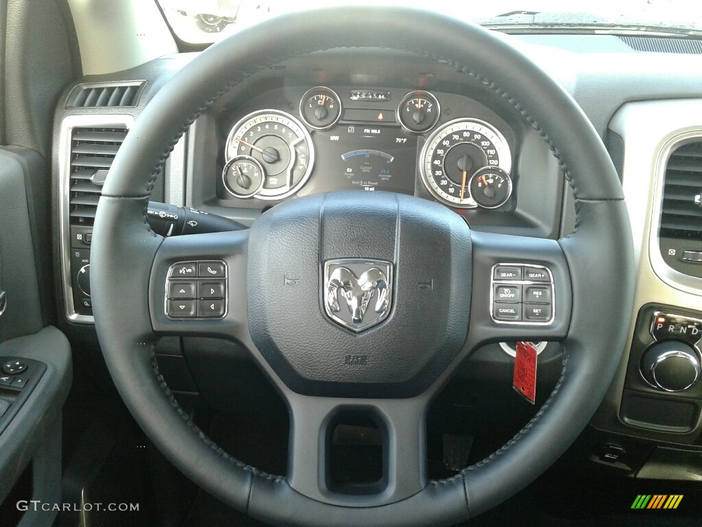 2018 1500 Big Horn Crew Cab - Bright White / Black/Diesel Gray photo #14