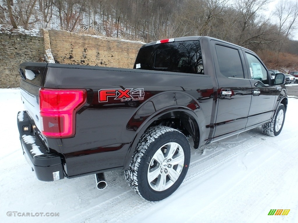 2018 F150 Platinum SuperCrew 4x4 - Magma Red / Black photo #3