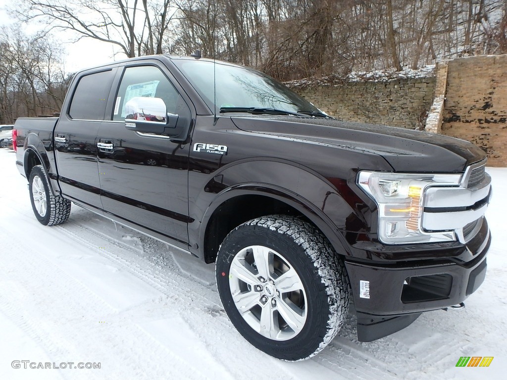 2018 F150 Platinum SuperCrew 4x4 - Magma Red / Black photo #9