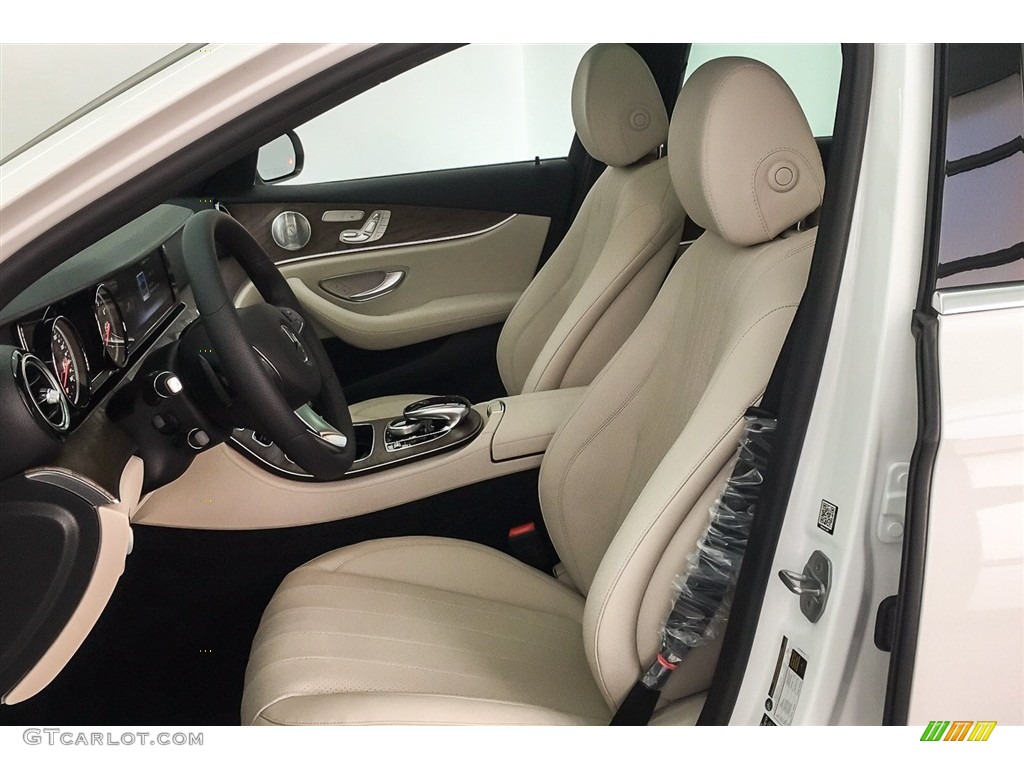 2018 E 300 Sedan - Polar White / Macchiato Beige/Black photo #13