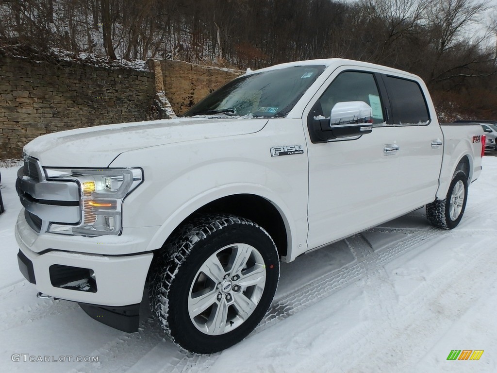 White Platinum 2018 Ford F150 Platinum SuperCrew 4x4 Exterior Photo #125319204
