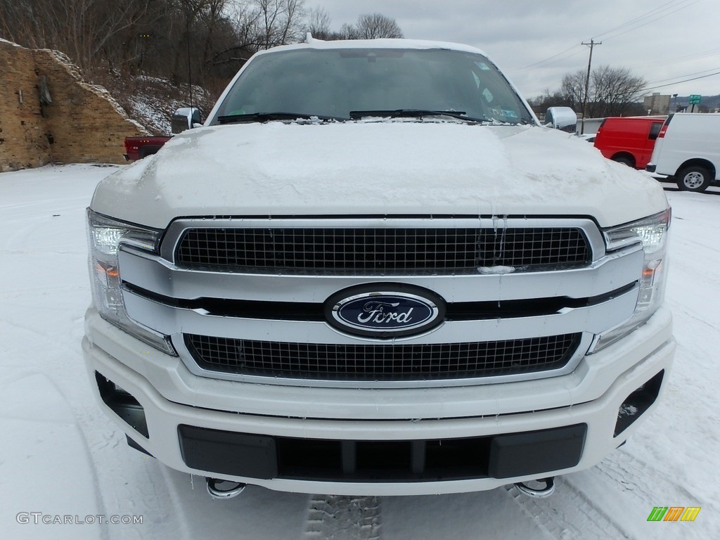 2018 F150 Platinum SuperCrew 4x4 - White Platinum / Black photo #8