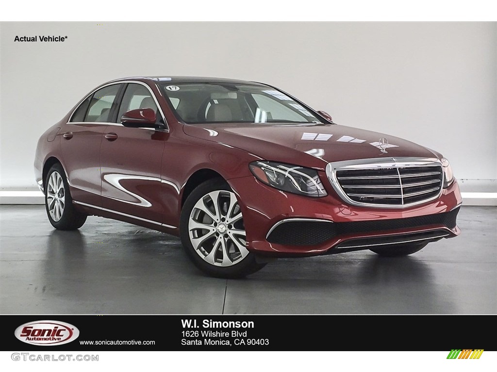 2017 E 300 Sedan - designo  Cardinal Red Metallic / Macchiato Beige/Espresso photo #1