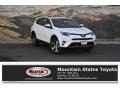 2018 Super White Toyota RAV4 XLE  photo #1