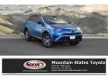 2018 Electric Storm Blue Toyota RAV4 LE  photo #1