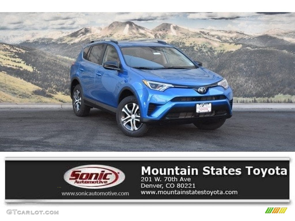 2018 RAV4 LE - Electric Storm Blue / Black photo #1