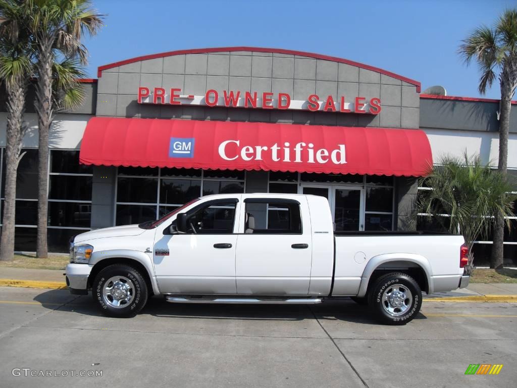 2007 Ram 2500 SLT Mega Cab - Bright White / Medium Slate Gray photo #1