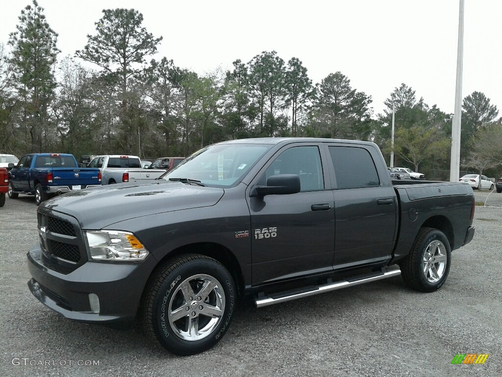2018 1500 Express Crew Cab - Granite Crystal Metallic / Black/Diesel Gray photo #1