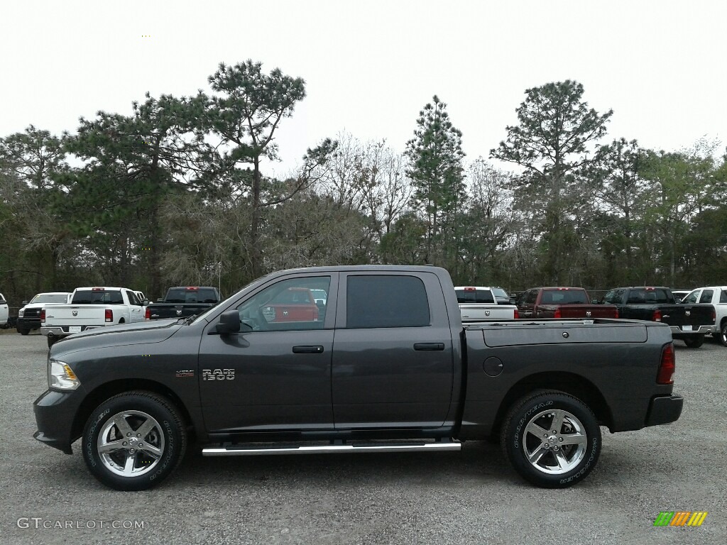 2018 1500 Express Crew Cab - Granite Crystal Metallic / Black/Diesel Gray photo #2