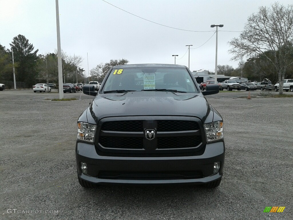 2018 1500 Express Crew Cab - Granite Crystal Metallic / Black/Diesel Gray photo #8