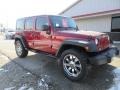 2012 Deep Cherry Red Crystal Pearl Jeep Wrangler Unlimited Sport 4x4  photo #2
