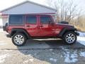 2012 Deep Cherry Red Crystal Pearl Jeep Wrangler Unlimited Sport 4x4  photo #4