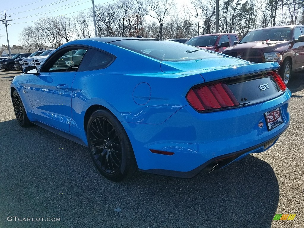2017 Mustang GT Premium Coupe - Grabber Blue / Ebony photo #5