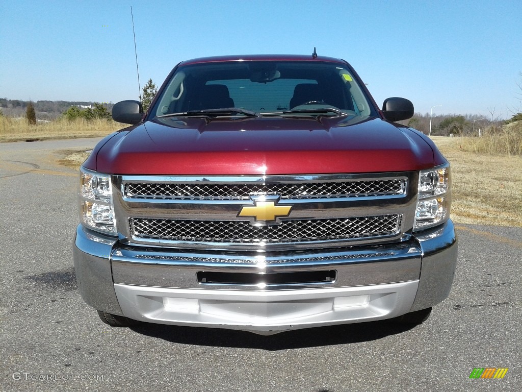 2013 Silverado 1500 LS Extended Cab - Victory Red / Dark Titanium photo #3