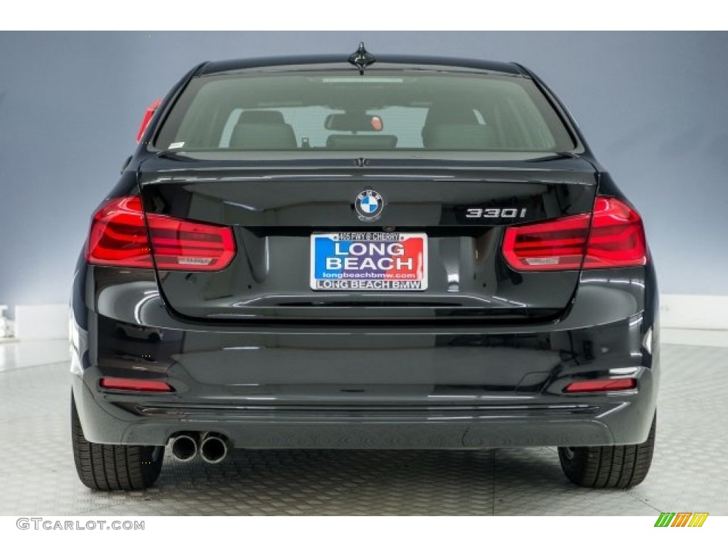2018 3 Series 330i Sedan - Black Sapphire Metallic / Black photo #3