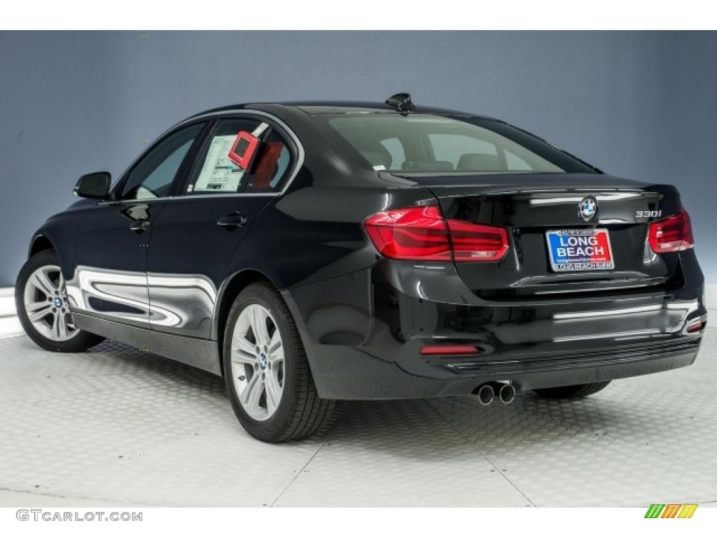 2018 3 Series 330i Sedan - Black Sapphire Metallic / Black photo #4