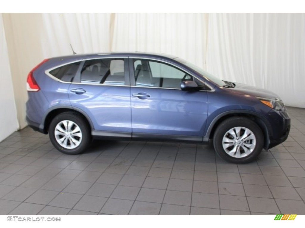 2013 CR-V EX - Twilight Blue Metallic / Beige photo #3