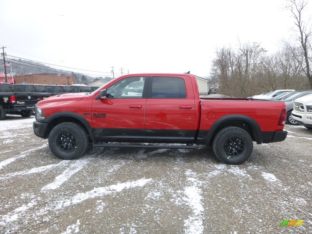 2018 1500 Rebel Crew Cab 4x4 - Flame Red / Black photo #2