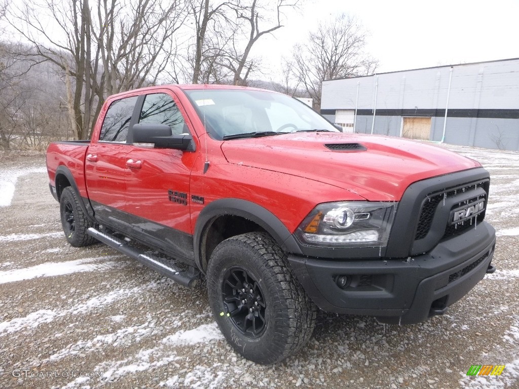 2018 1500 Rebel Crew Cab 4x4 - Flame Red / Black photo #7