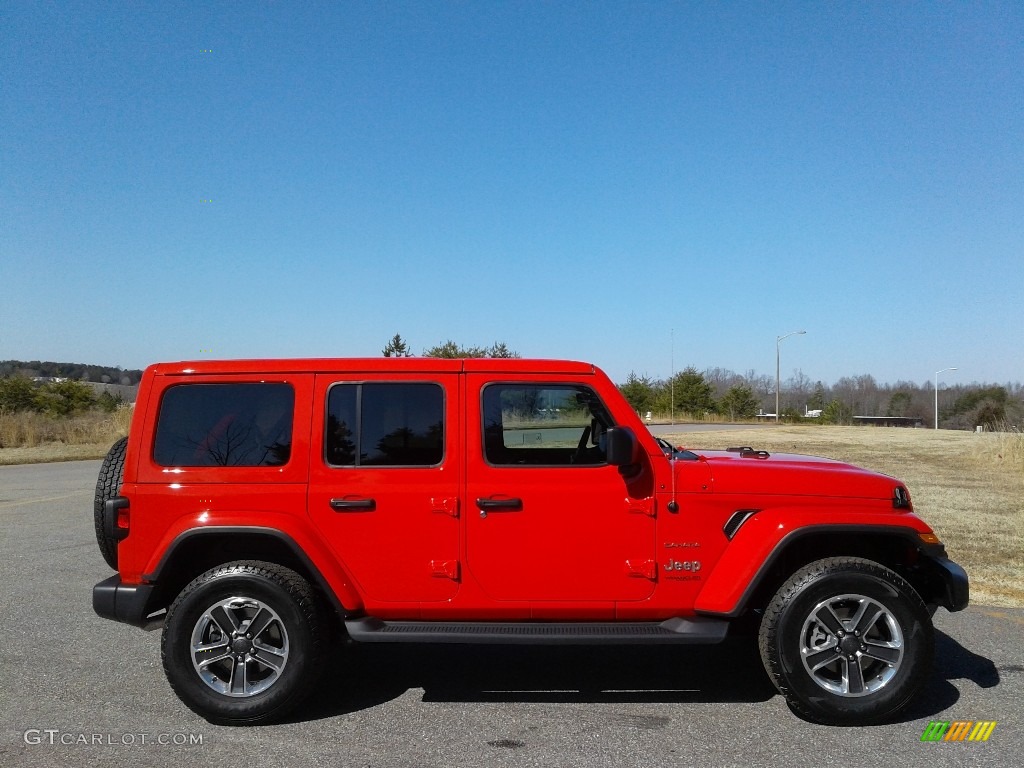 2018 Wrangler Unlimited Sahara 4x4 - Firecracker Red / Black photo #5