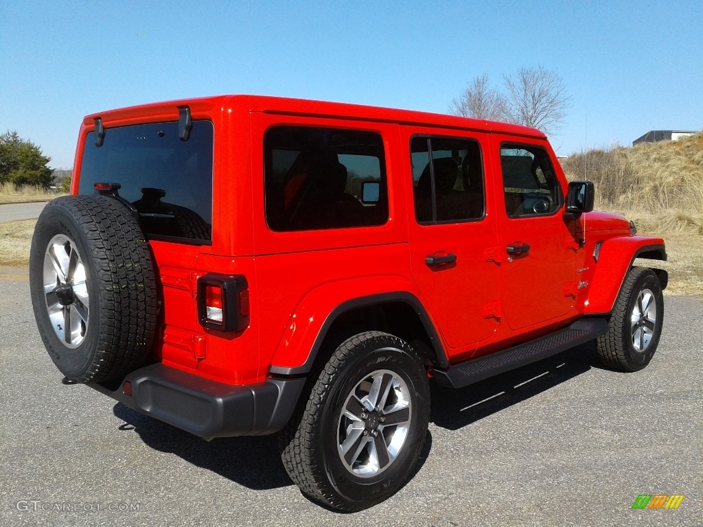 2018 Wrangler Unlimited Sahara 4x4 - Firecracker Red / Black photo #6