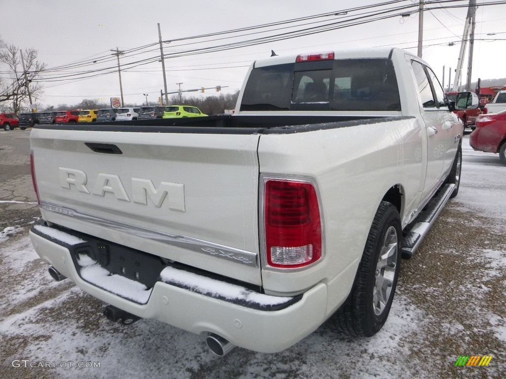 2018 1500 Laramie Longhorn Crew Cab 4x4 - Pearl White / Canyon Brown/Light Frost Beige photo #5
