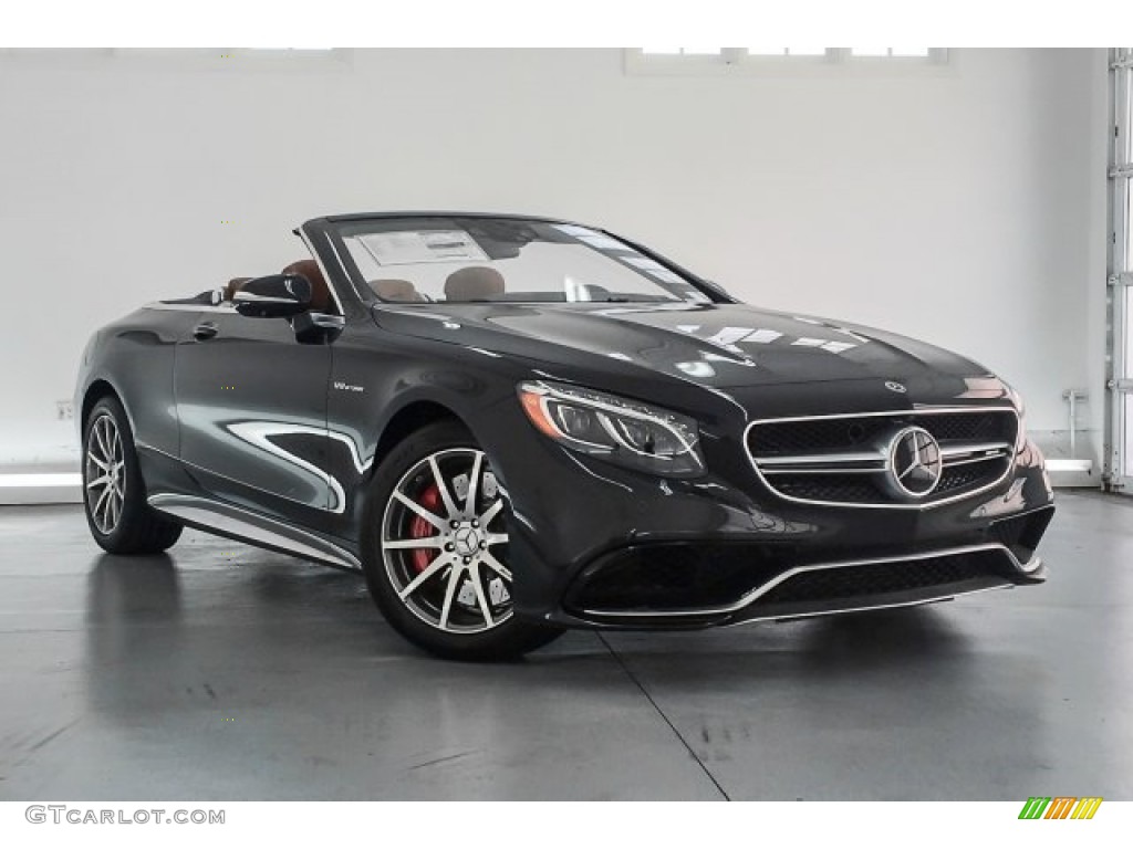 2017 S 63 AMG 4Matic Cabriolet - Obsidian Black Metallic / designo Saddle Brown/Black photo #32