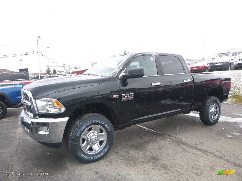 2018 2500 SLT Crew Cab 4x4 - Black Forest Green Pearl / Brown/Light Frost Beige photo #1