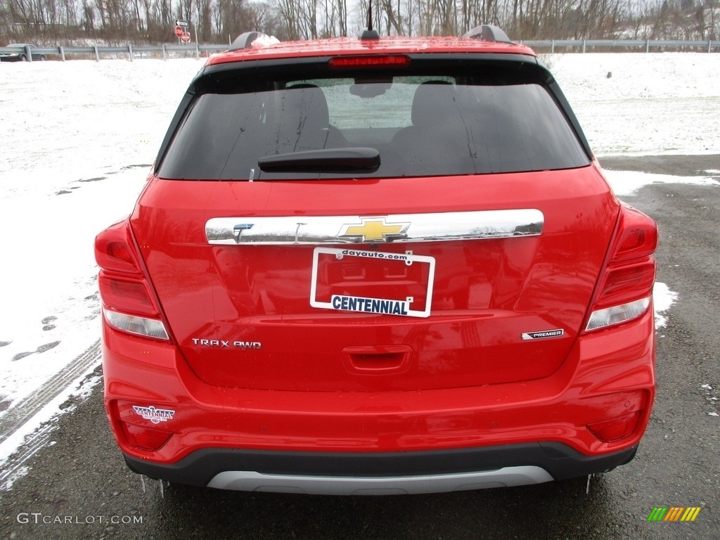 2018 Trax Premier AWD - Red Hot / Jet Black photo #3