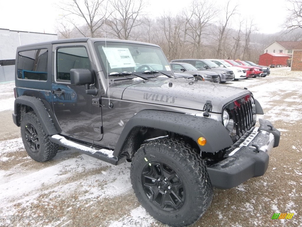 Granite Crystal Metallic 2018 Jeep Wrangler Willys Wheeler Edition 4x4 Exterior Photo #125340005
