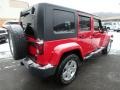 2010 Flame Red Jeep Wrangler Unlimited Sahara 4x4  photo #6