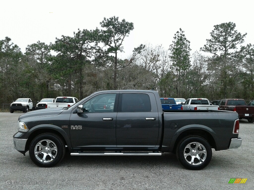 2018 1500 Laramie Crew Cab - Granite Crystal Metallic / Black photo #2