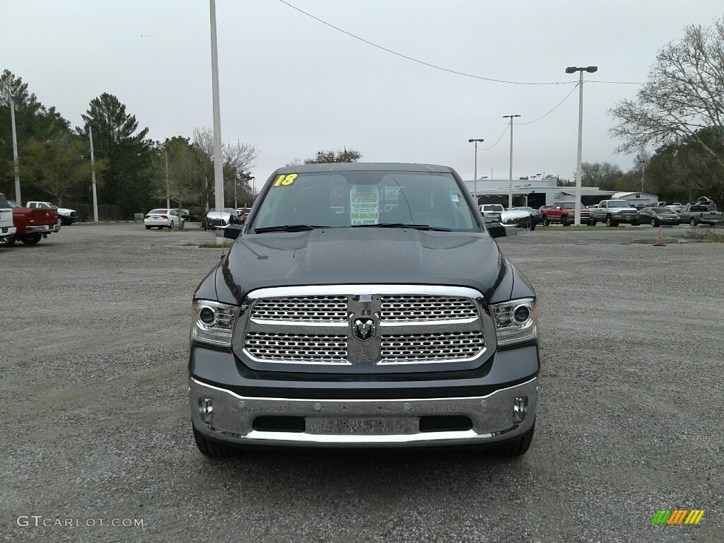 2018 1500 Laramie Crew Cab - Granite Crystal Metallic / Black photo #8