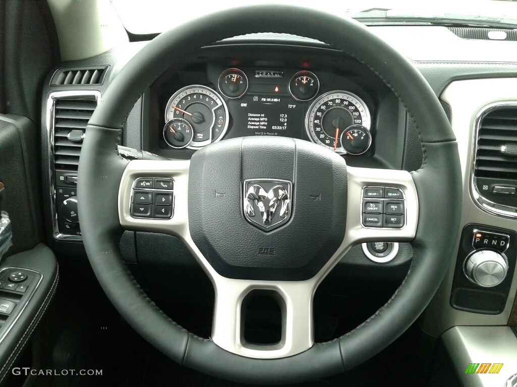 2018 1500 Laramie Crew Cab - Granite Crystal Metallic / Black photo #14