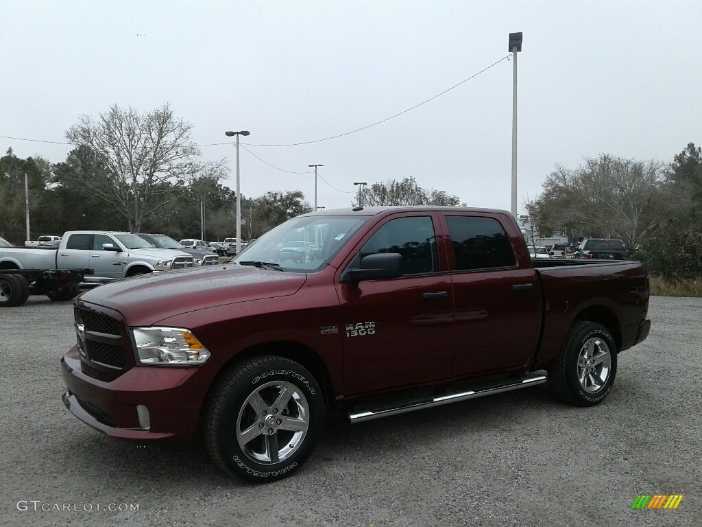 2018 1500 Express Crew Cab - Delmonico Red Pearl / Black/Diesel Gray photo #1