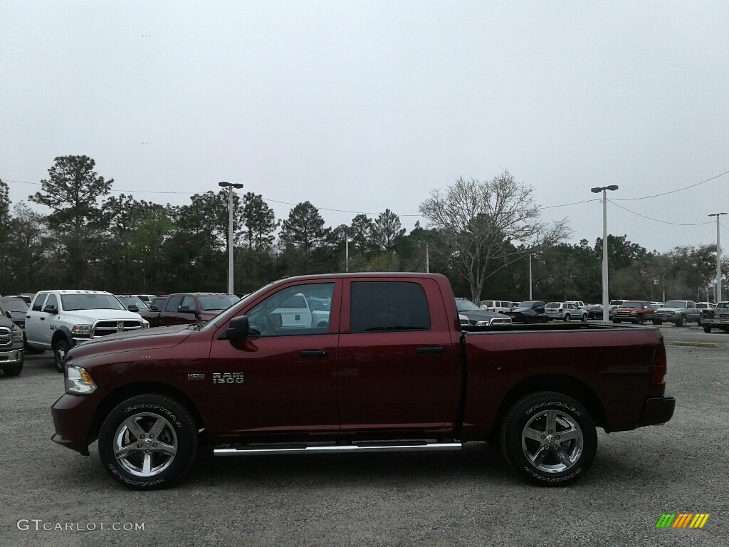 2018 1500 Express Crew Cab - Delmonico Red Pearl / Black/Diesel Gray photo #2