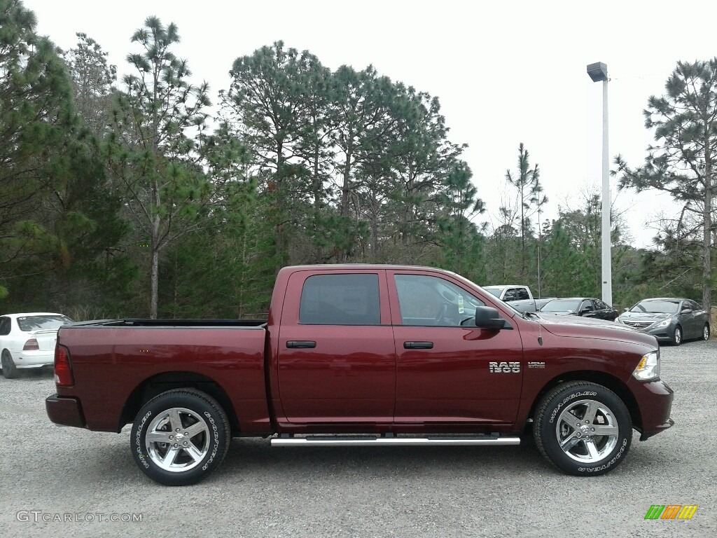 2018 1500 Express Crew Cab - Delmonico Red Pearl / Black/Diesel Gray photo #6