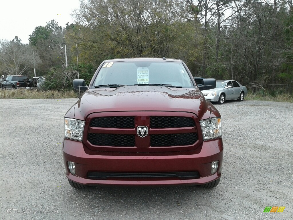 2018 1500 Express Crew Cab - Delmonico Red Pearl / Black/Diesel Gray photo #8
