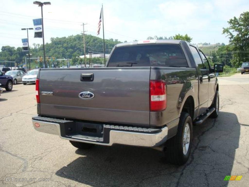 2004 F150 XLT SuperCrew 4x4 - Dark Shadow Grey Metallic / Dark Flint photo #4