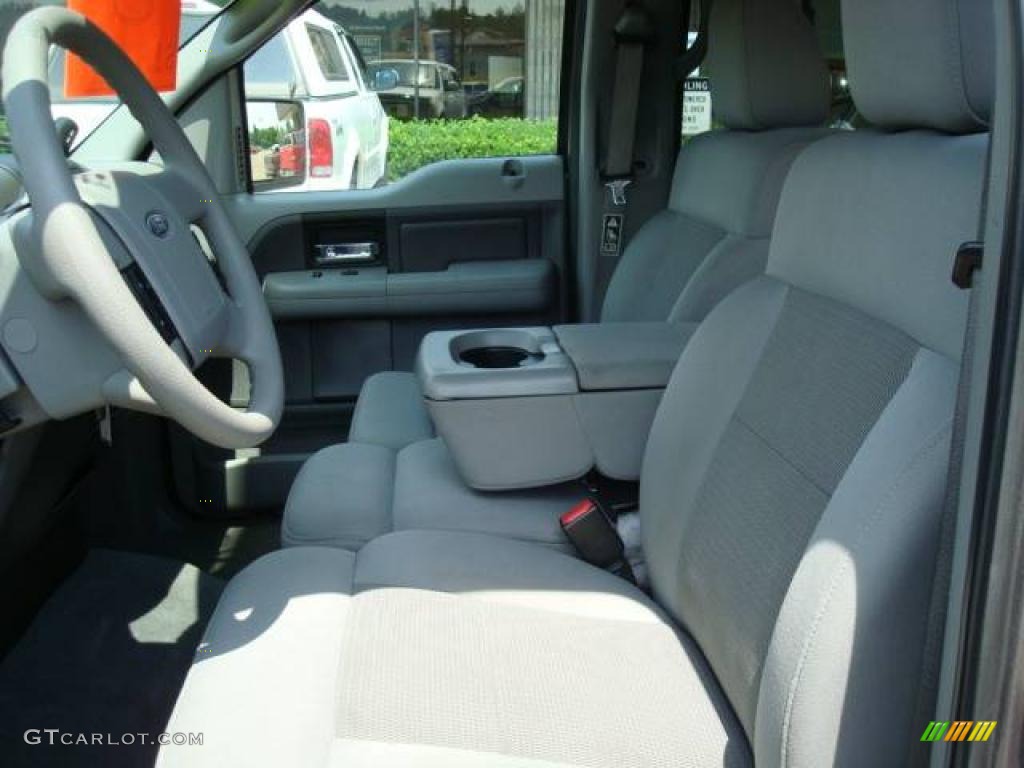 2004 F150 XLT SuperCrew 4x4 - Dark Shadow Grey Metallic / Dark Flint photo #7