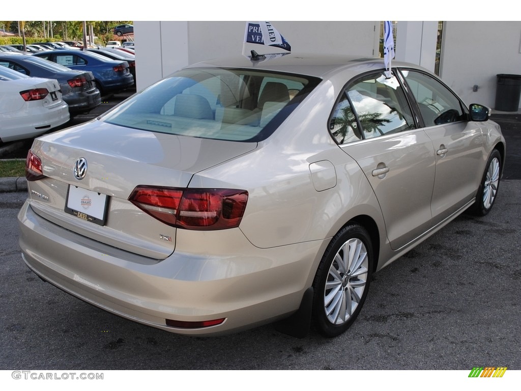 2016 Jetta SEL - Moonrock Silver Metallic / Cornsilk Beige photo #9