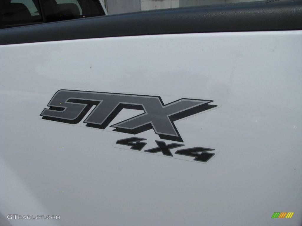 2005 F150 STX SuperCab 4x4 - Oxford White / Medium Flint Grey photo #3